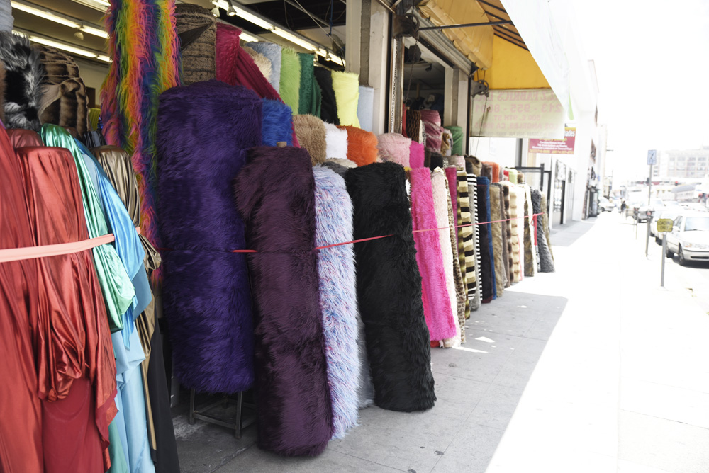 turystyla tekstylna, sklepy z tkaninami, Los Angeles